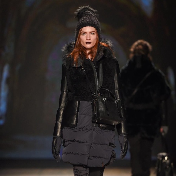 Rudsak leather parka with fur hood - Picture 2 of 12
